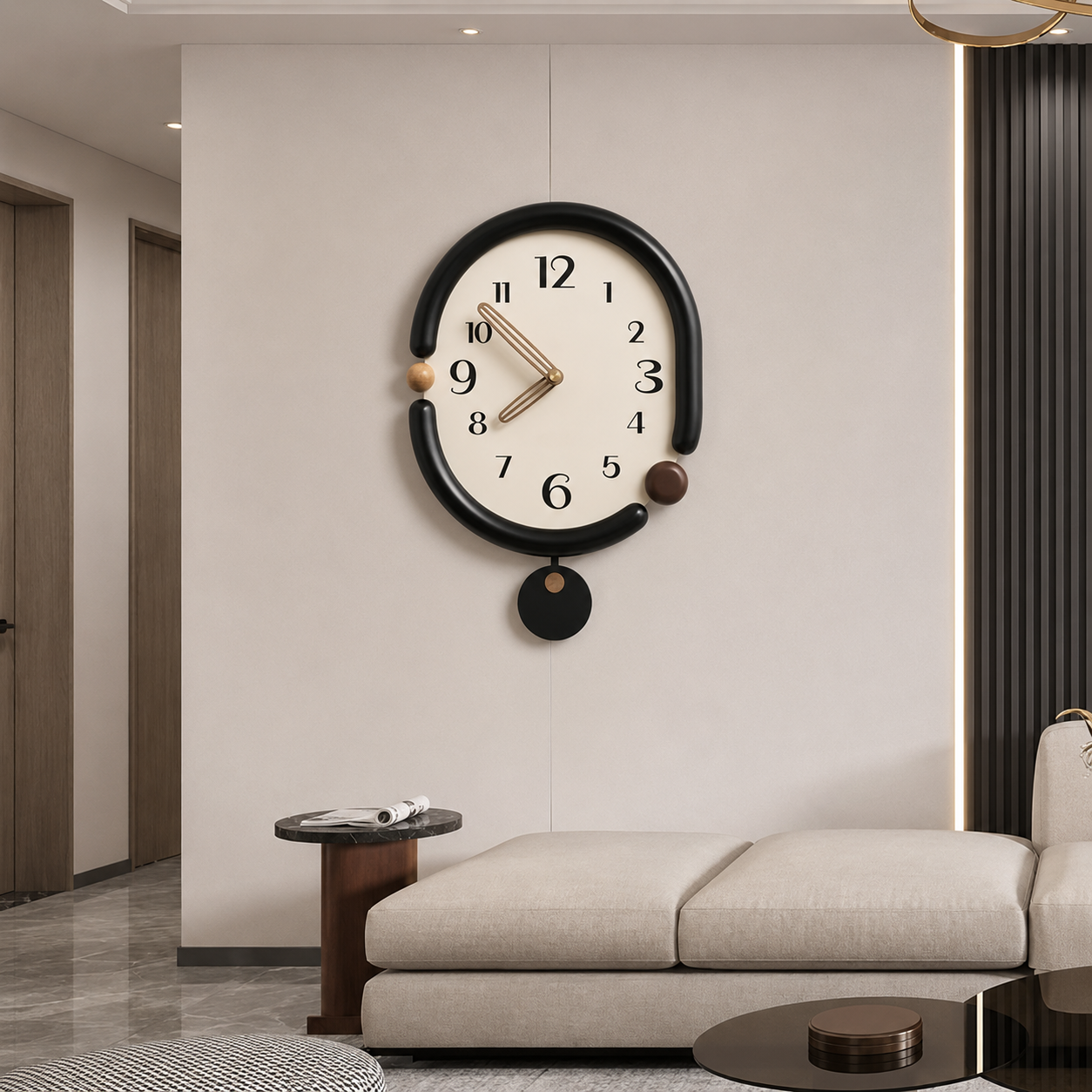 Modern Minimalist Acrylic Wall Clock Silent Quartz | Castora