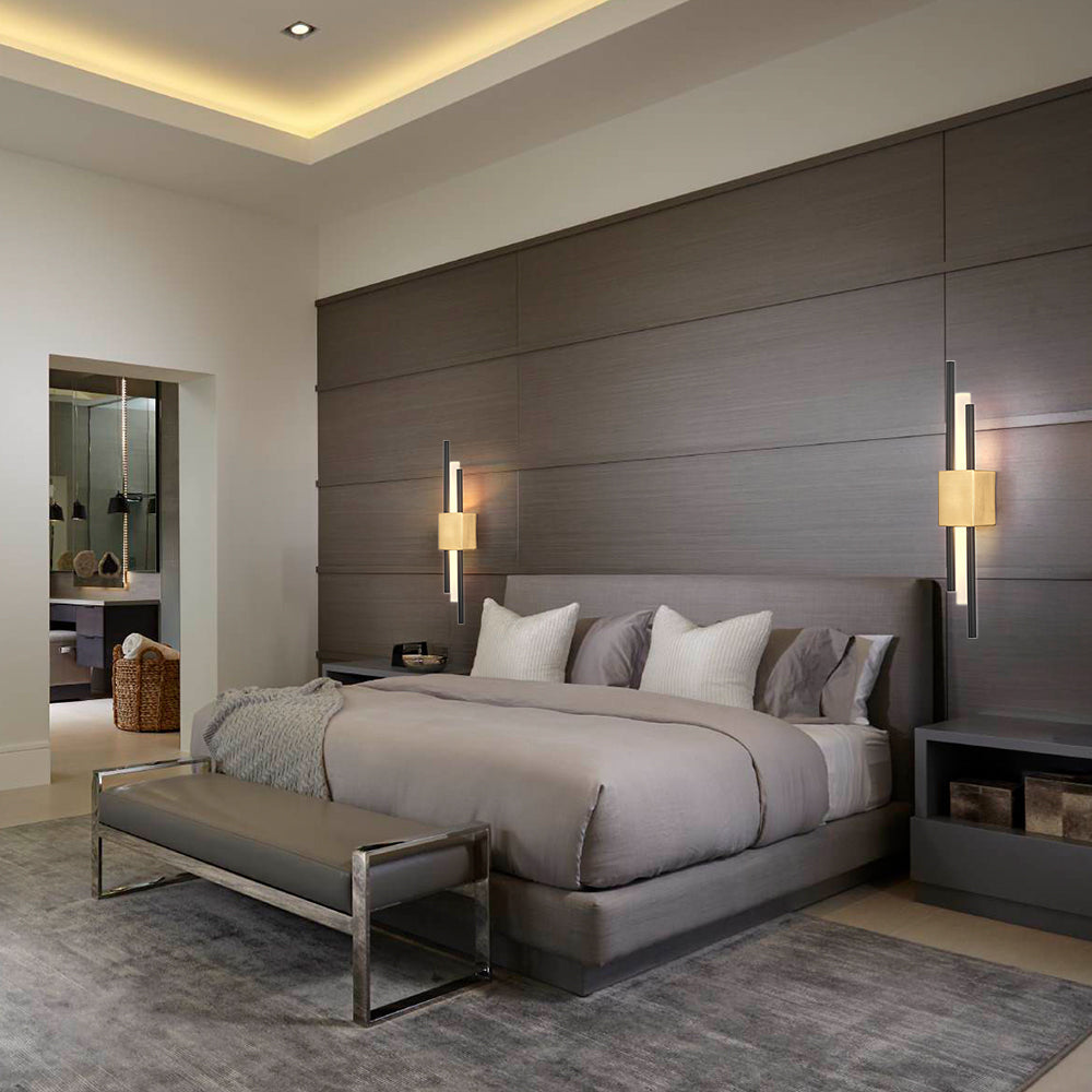 Modern Minimalist Iron Acrylic Indoor Wall Light | Sconara