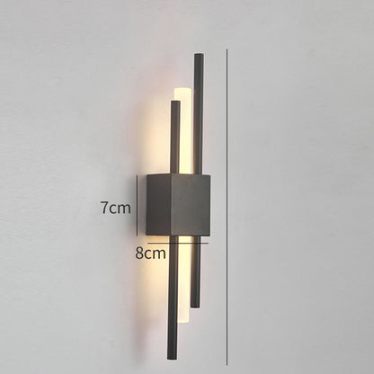 Modern Minimalist Iron Acrylic Indoor Wall Light | Sconara