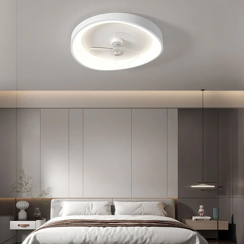 Modern Minimalist Iron Ceiling Fan Light Fixture | Varnico