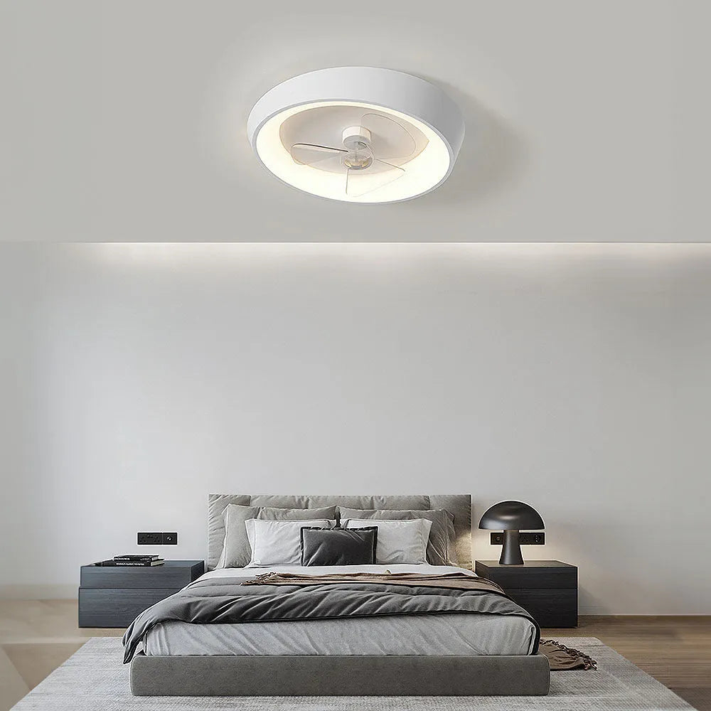 Modern Minimalist Iron Ceiling Fan Light Fixture | Varnico