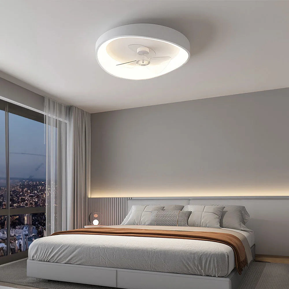 Modern Minimalist Iron Ceiling Fan Light Fixture | Varnico