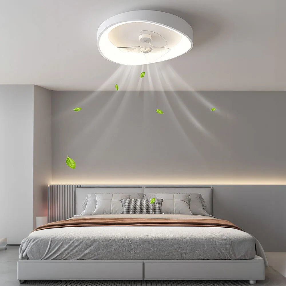 Modern Minimalist Iron Ceiling Fan Light Fixture | Varnico