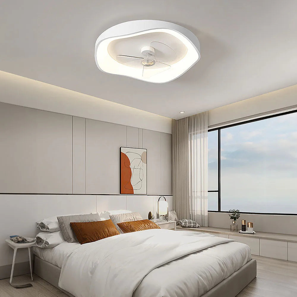 Modern Minimalist Iron Ceiling Fan Light Fixture | Varnico