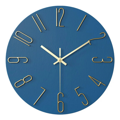 Modern Minimalist Wall Clock Silent Quartz Living Room | Quenova