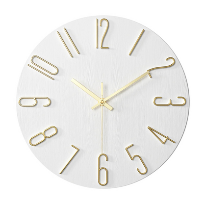 Modern Minimalist Wall Clock Silent Quartz Living Room | Quenova