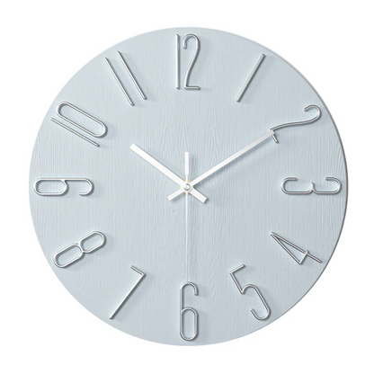 Modern Minimalist Wall Clock Silent Quartz Living Room | Quenova