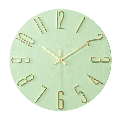 Modern Minimalist Wall Clock Silent Quartz Living Room | Quenova