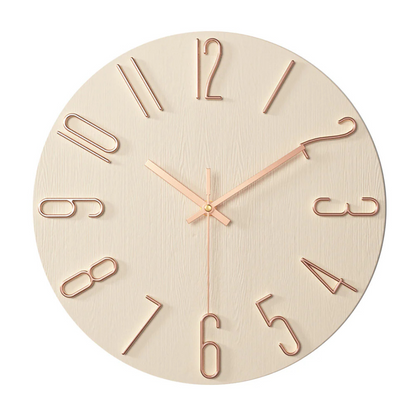 Modern Minimalist Wall Clock Silent Quartz Living Room | Quenova
