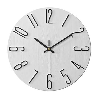 Modern Minimalist Wall Clock Silent Quartz Living Room | Quenova