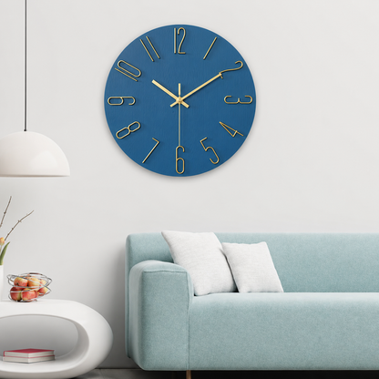 Modern Minimalist Wall Clock Silent Quartz Living Room | Quenova