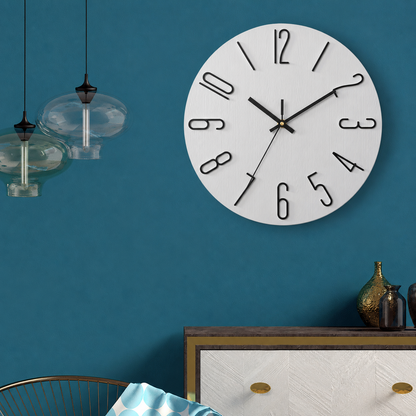Modern Minimalist Wall Clock Silent Quartz Living Room | Quenova