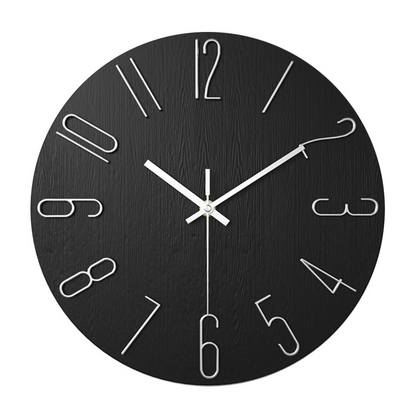 Modern Minimalist Wall Clock Silent Quartz Living Room | Quenova