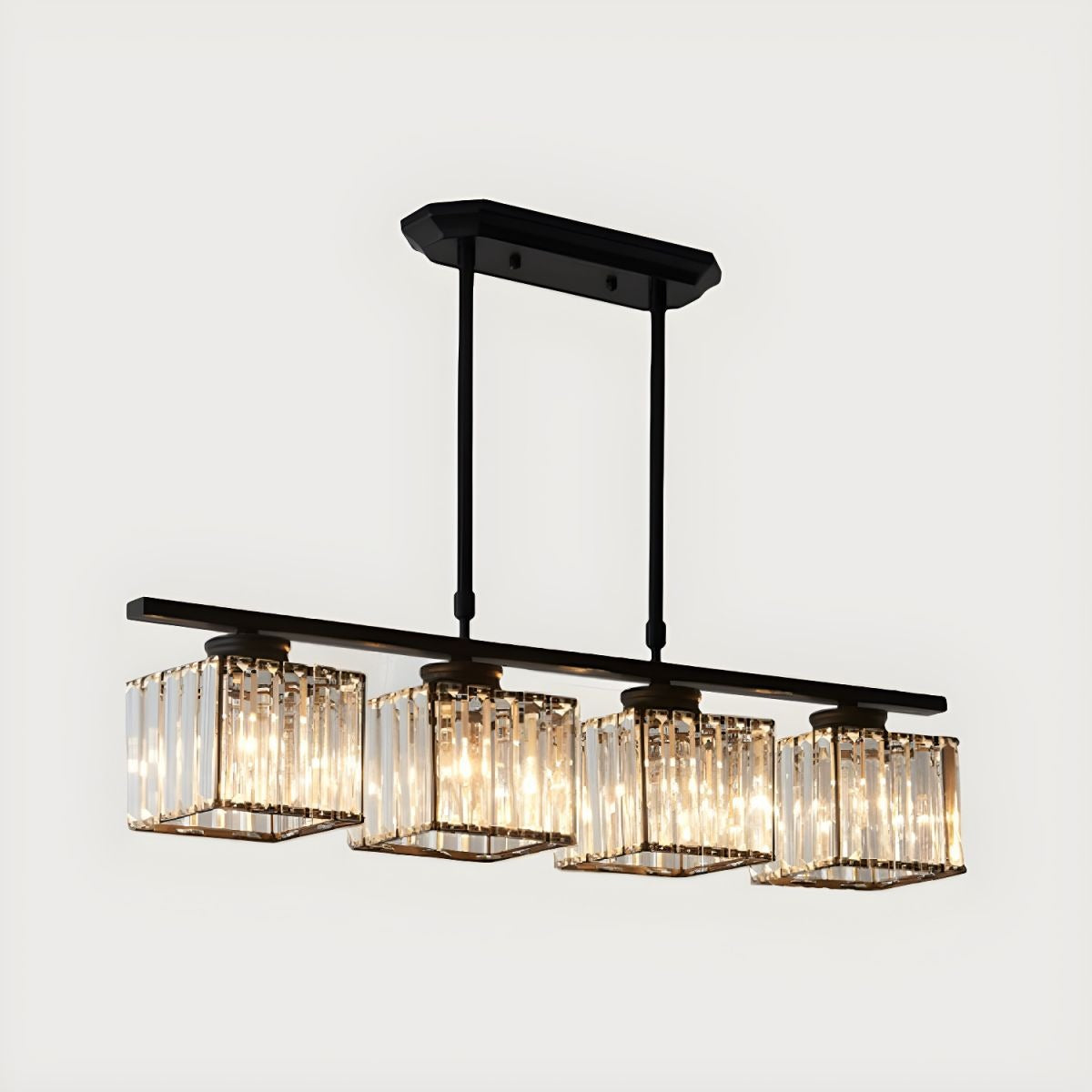 Modern Multi Head Glass Chandelier Dining Light | Velvaro