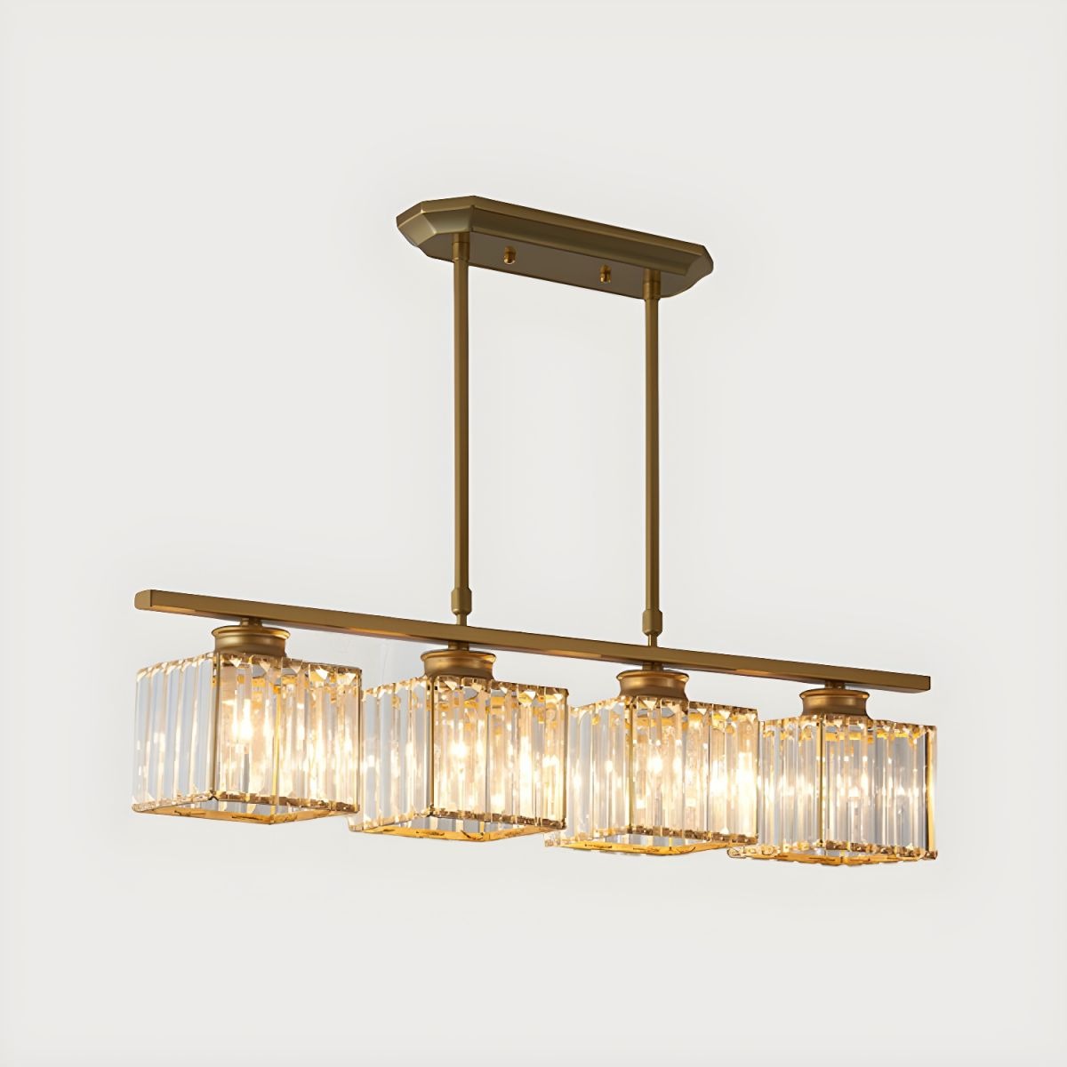 Modern Multi Head Glass Chandelier Dining Light | Velvaro