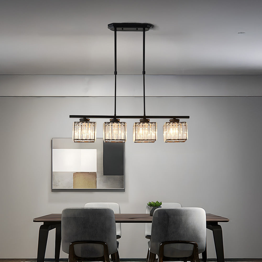 Modern Multi Head Glass Chandelier Dining Light | Velvaro