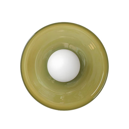 Modern Nordic Geometric Glass Ceiling Light Flush Mount | Lunvan