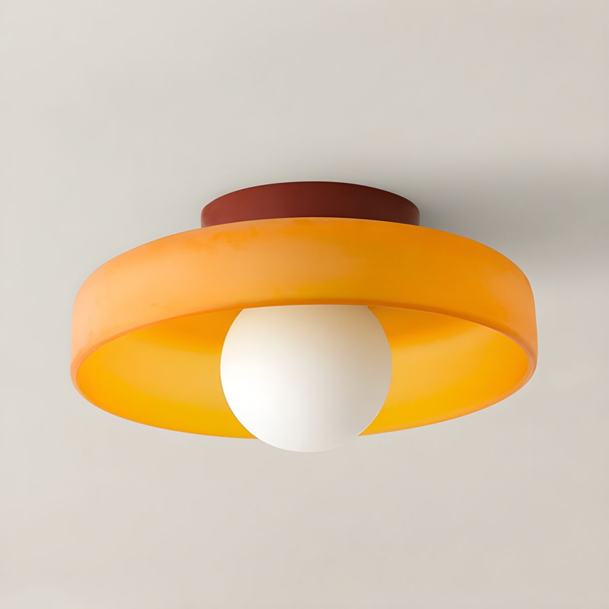 Modern Nordic Geometric Glass Ceiling Light Flush Mount | Lunvan