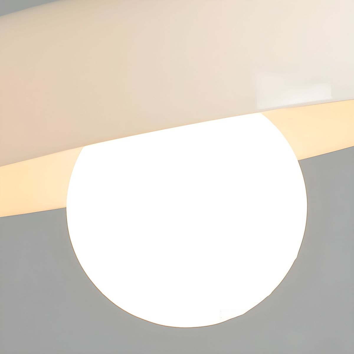 Modern Nordic Geometric Glass Ceiling Light Flush Mount | Lunvan