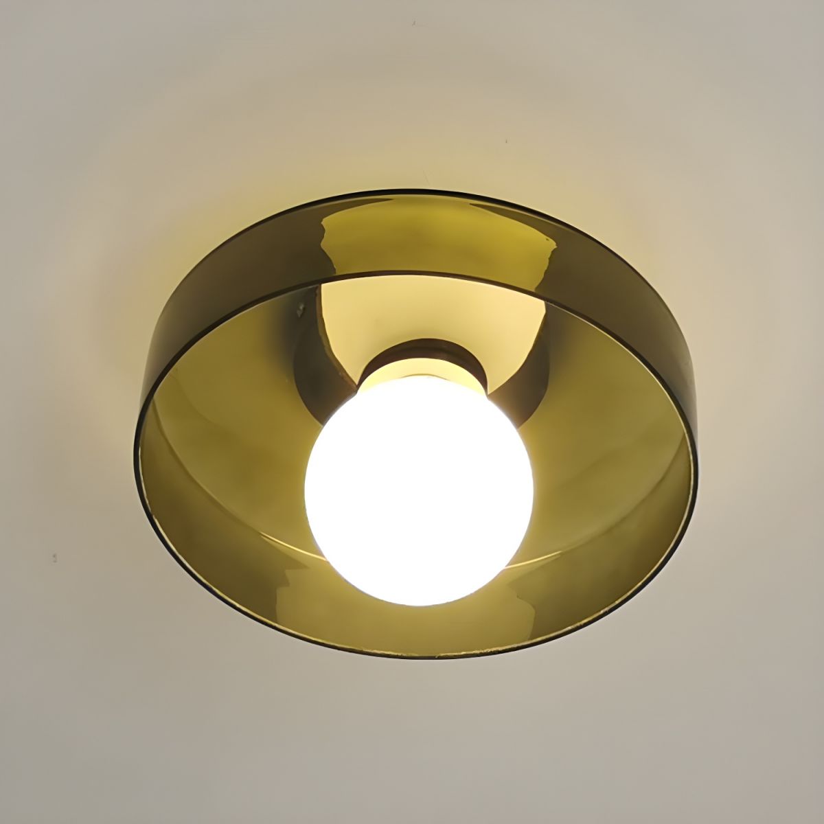 Modern Nordic Geometric Glass Ceiling Light Flush Mount | Lunvan