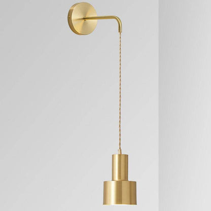 Modern Nordic Gold Metal Indoor Wall Sconce Light | Zarnova