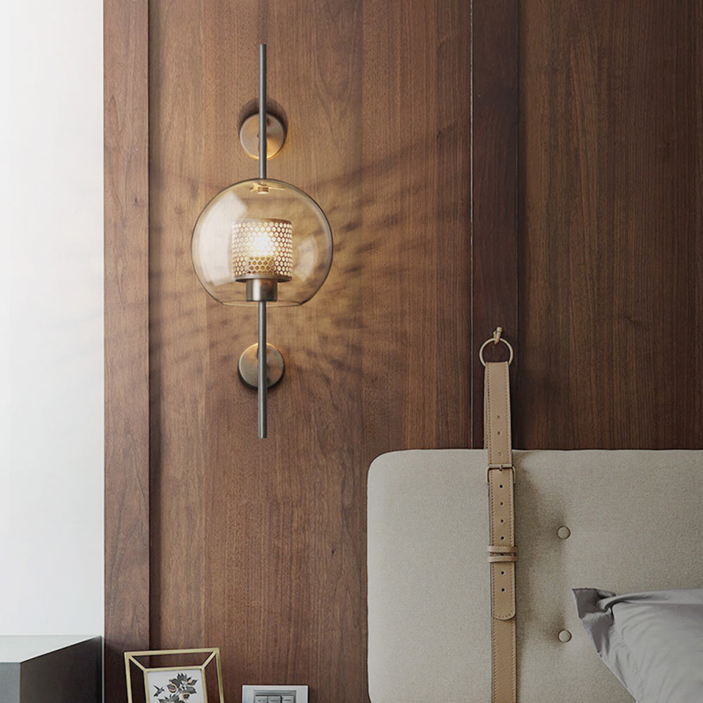 Modern Nordic Metal Glass Industrial Wall Light | Pelvino
