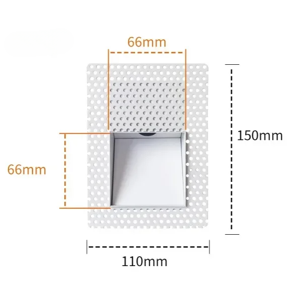 Modern Nordic Metal LED Sensor Recessed Wall Light | Sconva