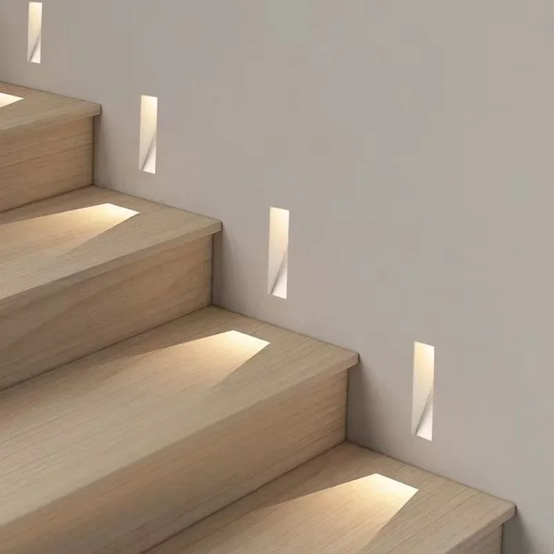 Modern Nordic Metal LED Sensor Recessed Wall Light | Sconva