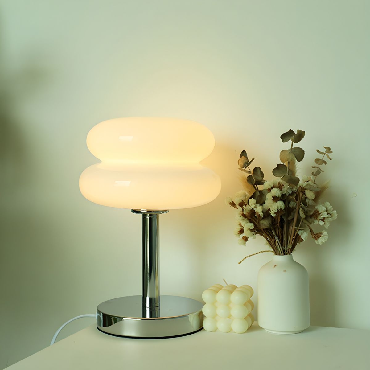 Modern Nordic Table Lamp with Glass Dome | Lumenza