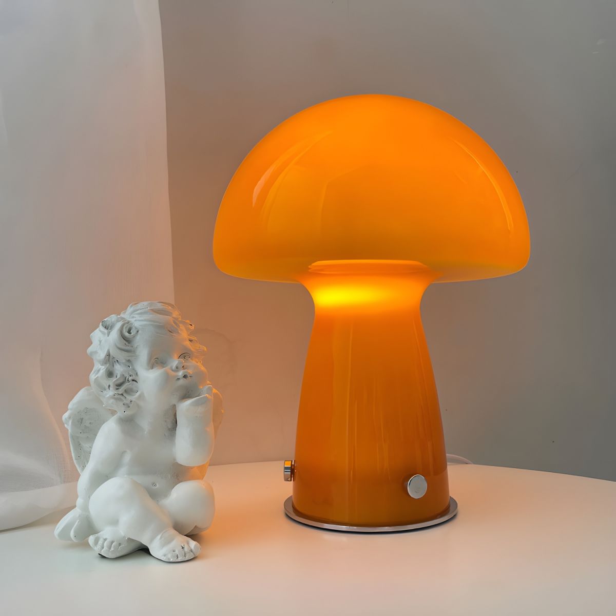 Modern Nordic Table Lamp with Glass Shade | Casilu