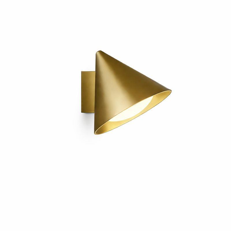 Modern Outdoor Cone Metal Wall Light with Warm LED | Parnel