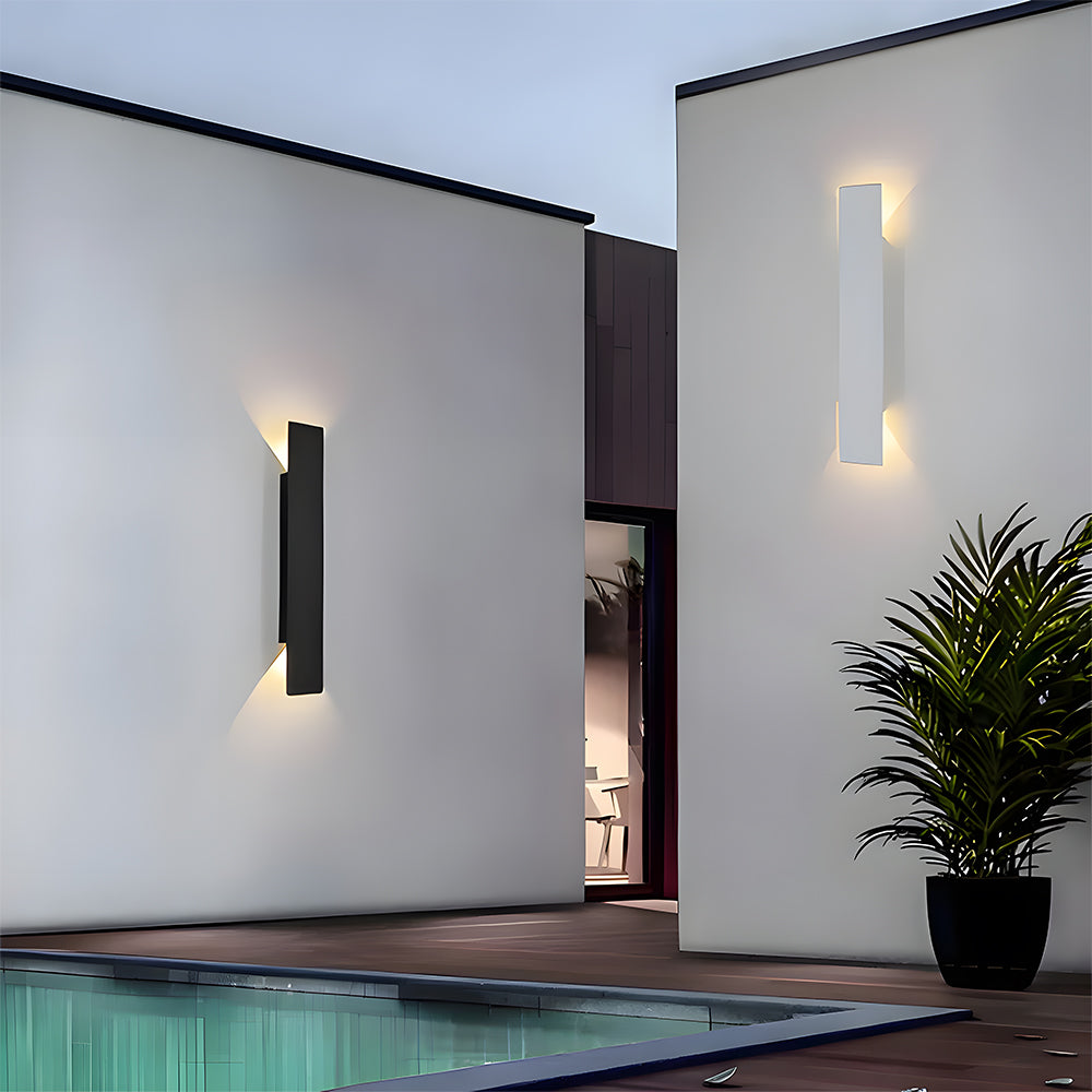 Modern Outdoor LED Aluminum Wall Light Fixture | Elvirox