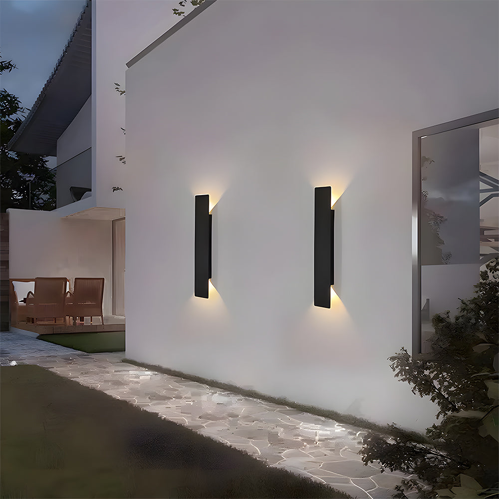 Modern Outdoor LED Aluminum Wall Light Fixture | Elvirox