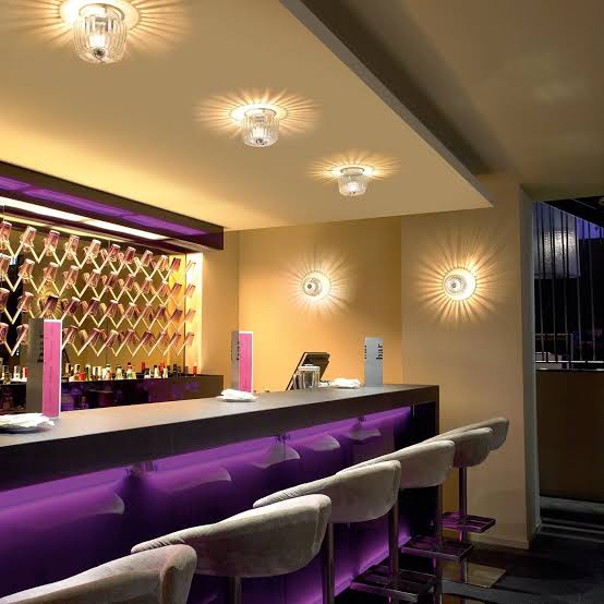 Modern Rippled Glass Flush Ceiling Light | Lamirad