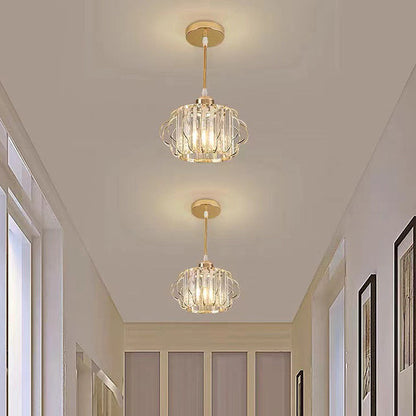 Modern Round Crystal Ceiling Light Gold or Black | Vilion