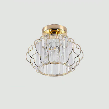 Modern Round Crystal Ceiling Light Gold or Black | Vilion