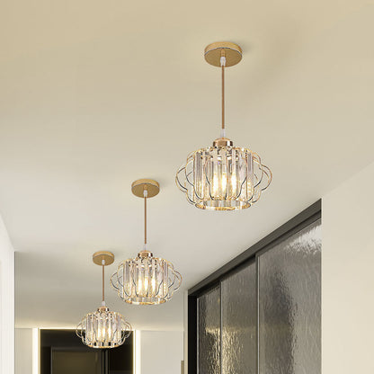 Modern Round Crystal Ceiling Light Gold or Black | Vilion