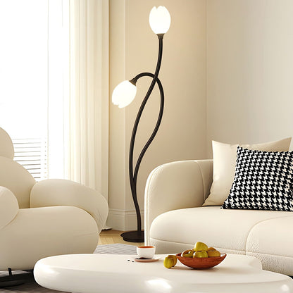Modern Sculptural Metal Flower Floor Lamp Design | Kelvino