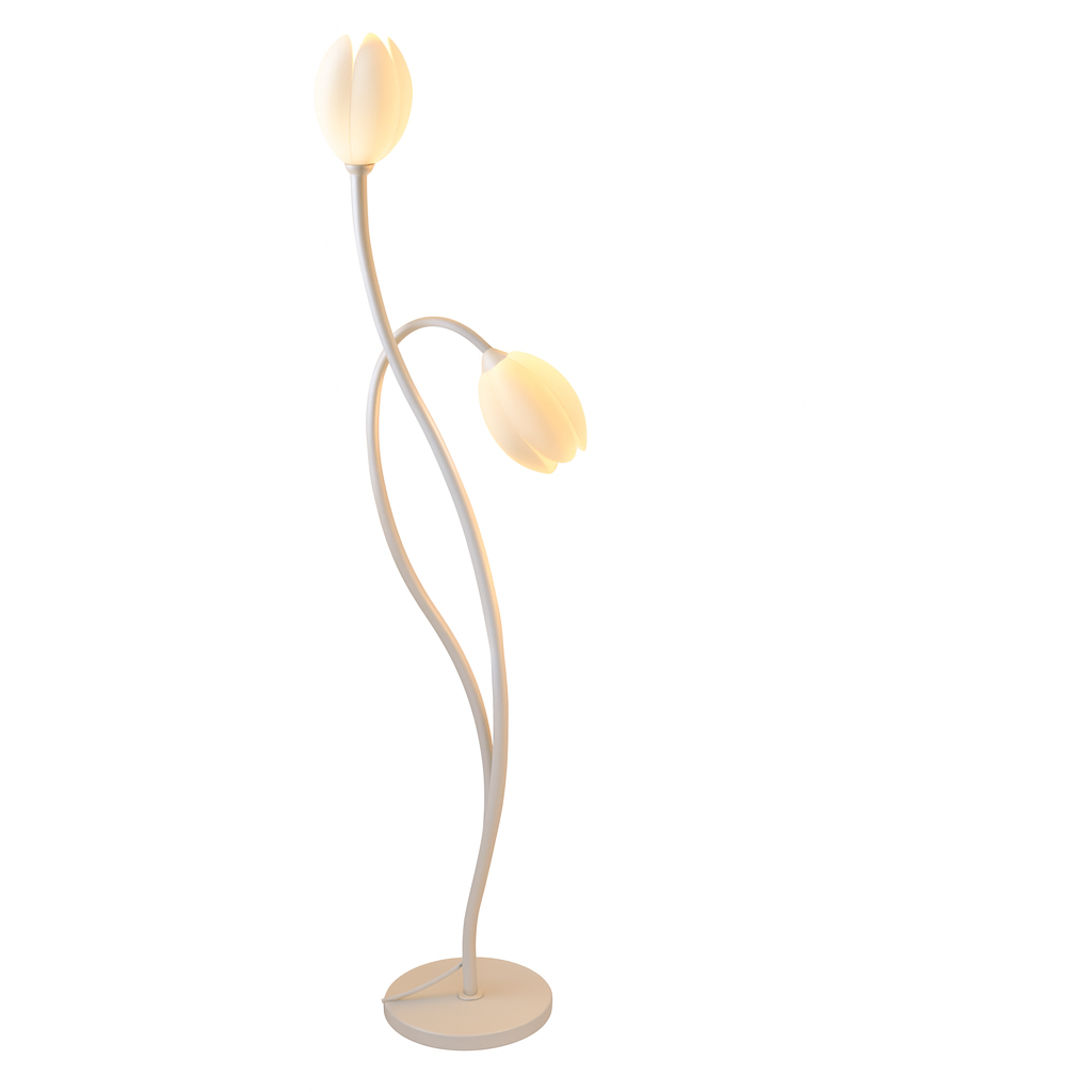 Modern Sculptural Metal Flower Floor Lamp Design | Kelvino