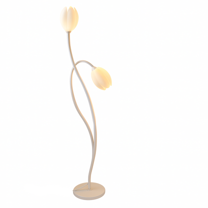 Modern Sculptural Metal Flower Floor Lamp Design | Kelvino