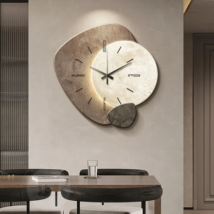 Modern Silent Quartz Wall Clock with Soft Backlight | Sarvora