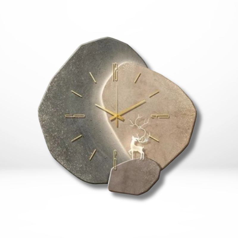 Modern Silent Quartz Wall Clock with Soft Backlight | Sarvora