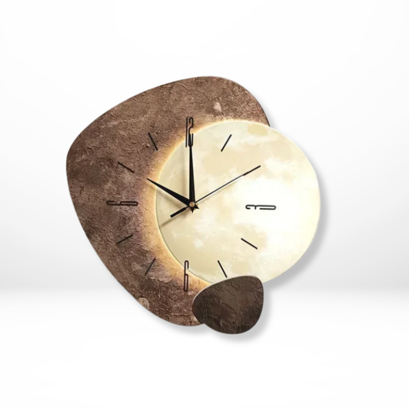 Modern Silent Quartz Wall Clock with Soft Backlight | Sarvora