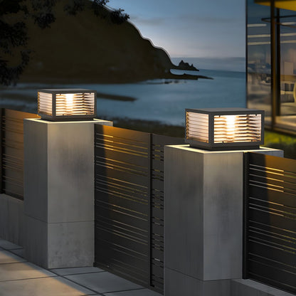 Modern Square Metal Outdoor Waterproof Light Fixture | Perqis