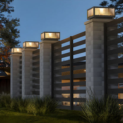 Modern Square Metal Outdoor Waterproof Light Fixture | Perqis
