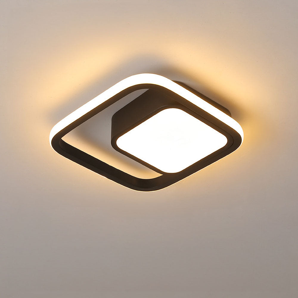 Modern Square Ring LED Ceiling Light Fixture | Solion