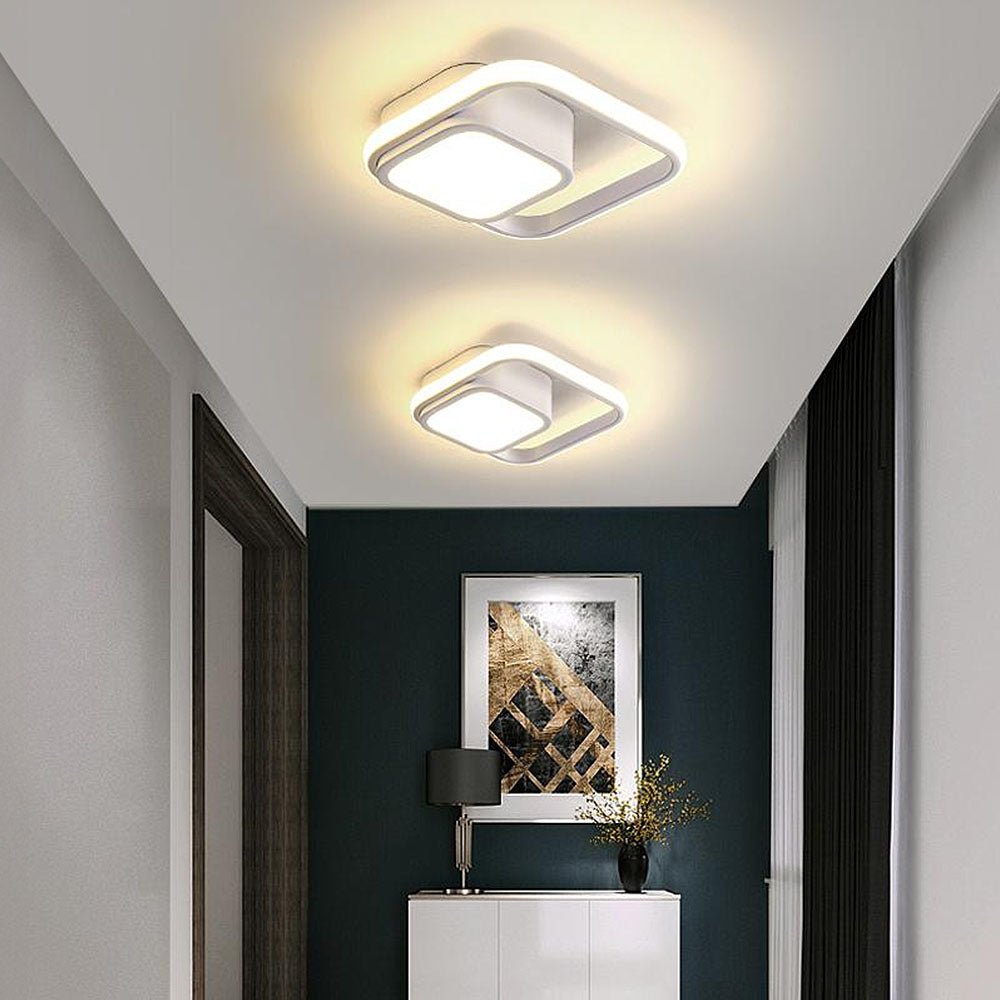 Modern Square Ring LED Ceiling Light Fixture | Solion