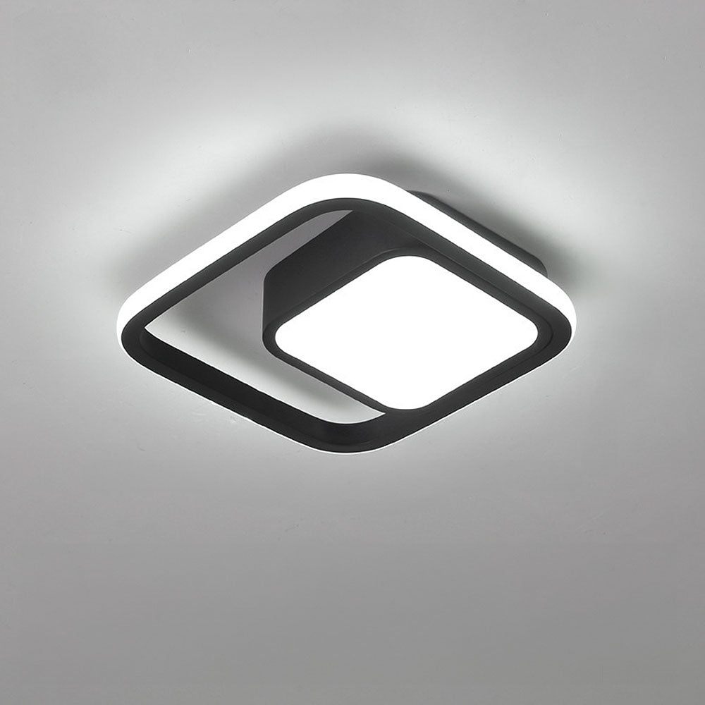 Modern Square Ring LED Ceiling Light Fixture | Solion