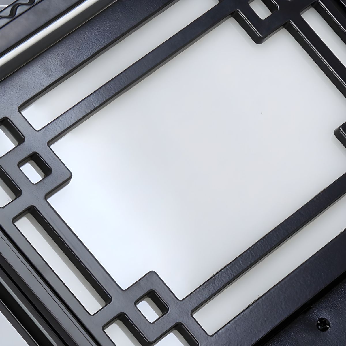 Modern Square Solar Metal Outdoor Light Fixture | Fenlora