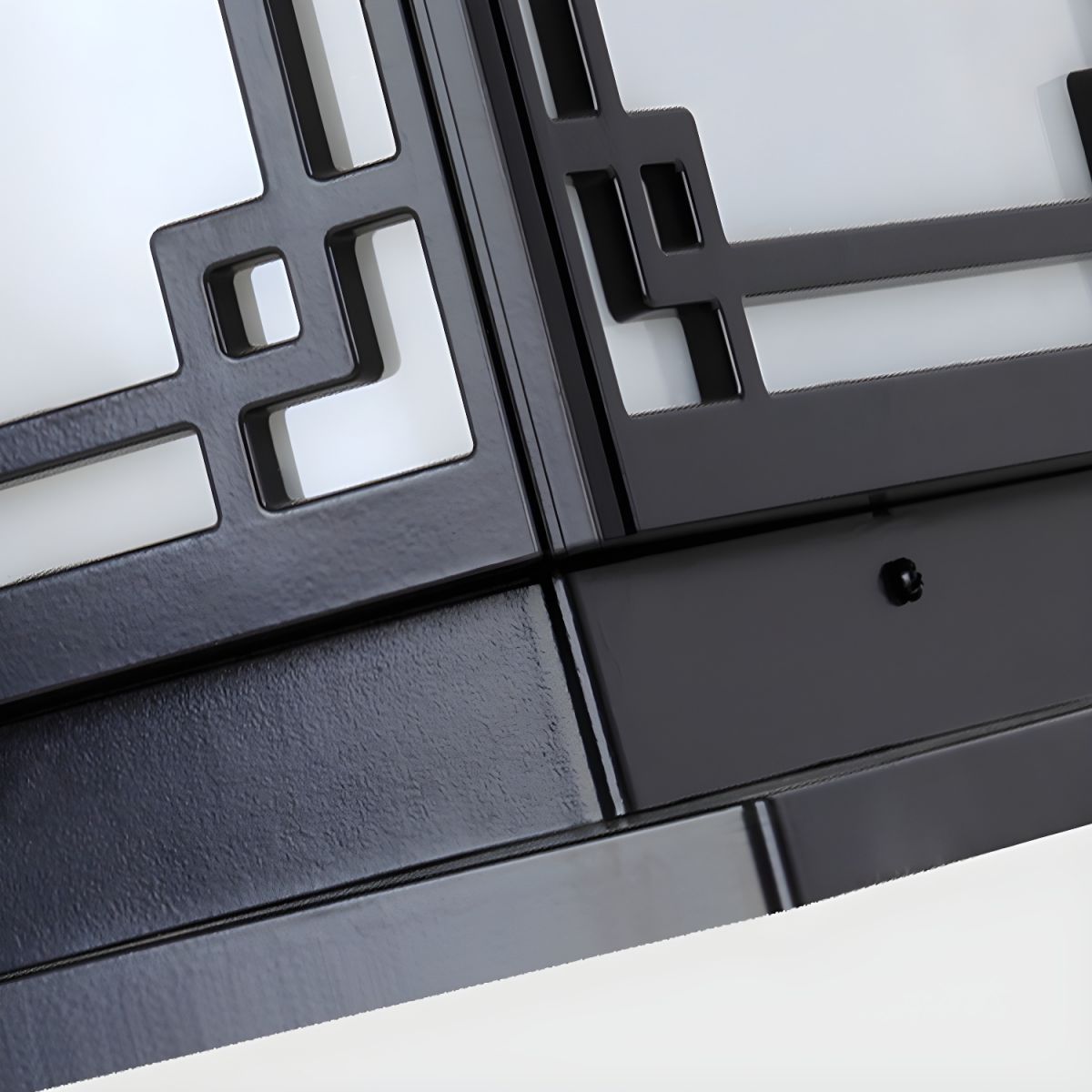 Modern Square Solar Metal Outdoor Light Fixture | Fenlora